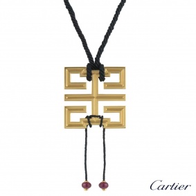 Cartier 18k Yellow Gold Le Baiser Du Dragon Pendant 